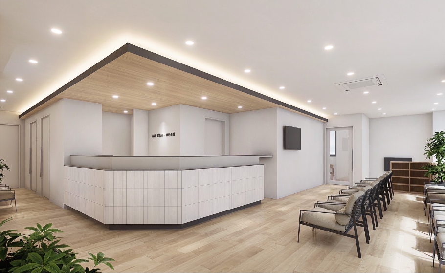 院内受付内装完成イメージ